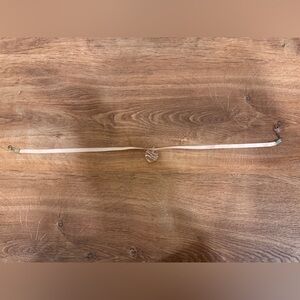 Light pink Y2K inspired heart necklace on cord​